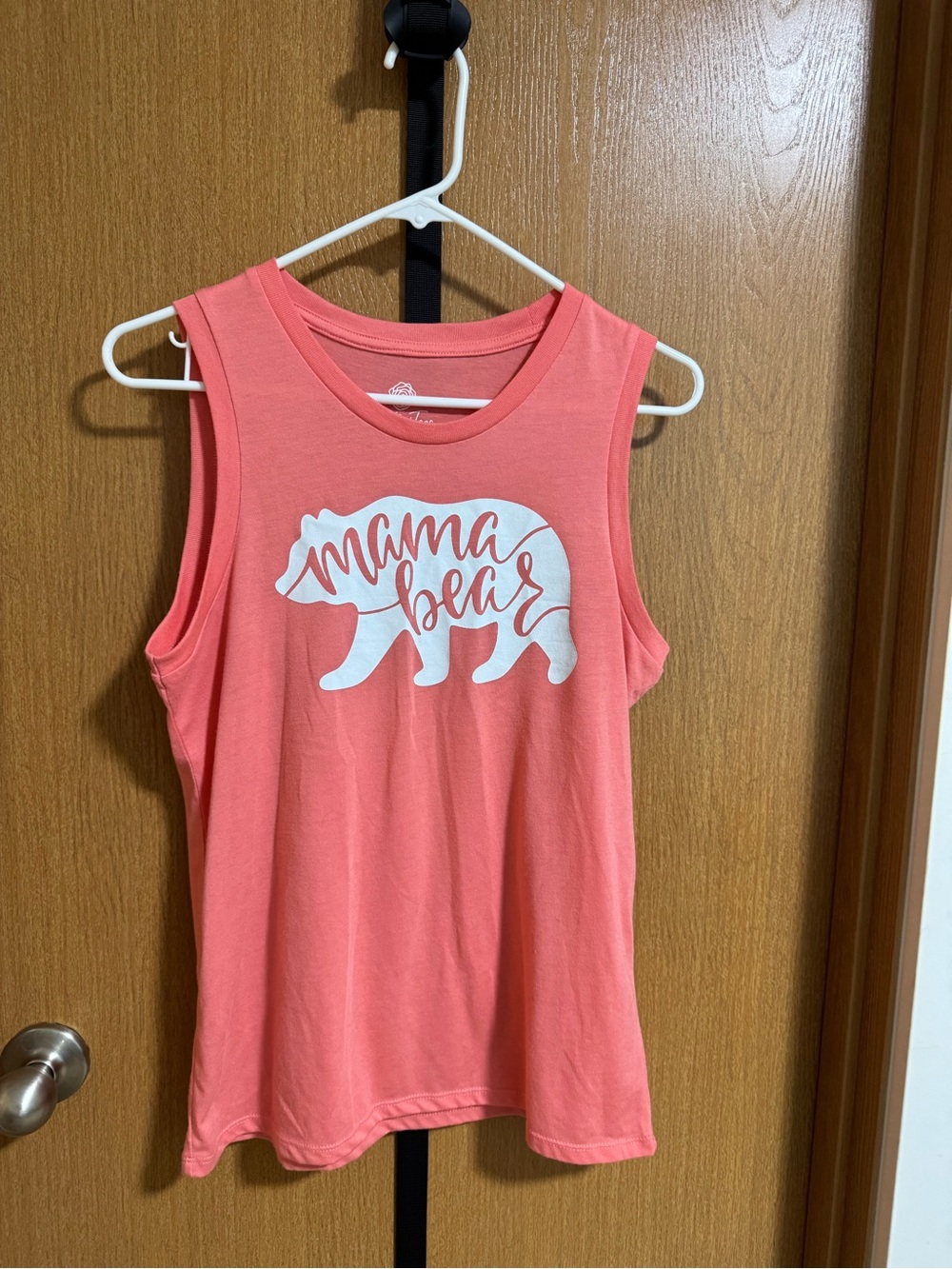 Mama Bear Coral Sleeveless Tank Top